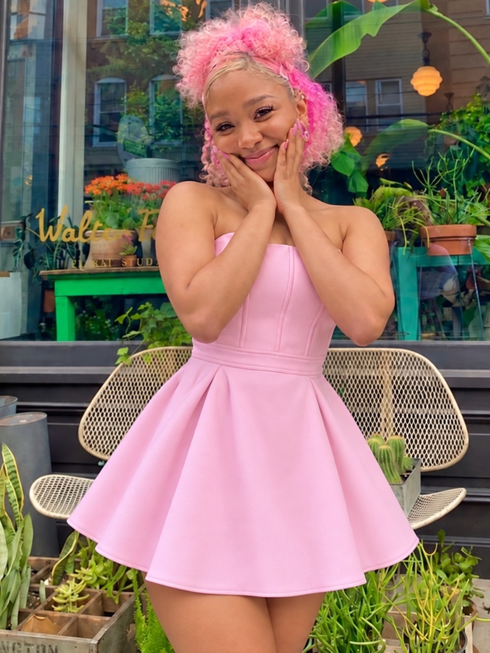 Fashion Nova Mini Pink Dress